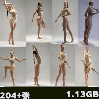 2026A站 绘画建模人体参考合集图像素材A站动画CG姿势+水下游泳