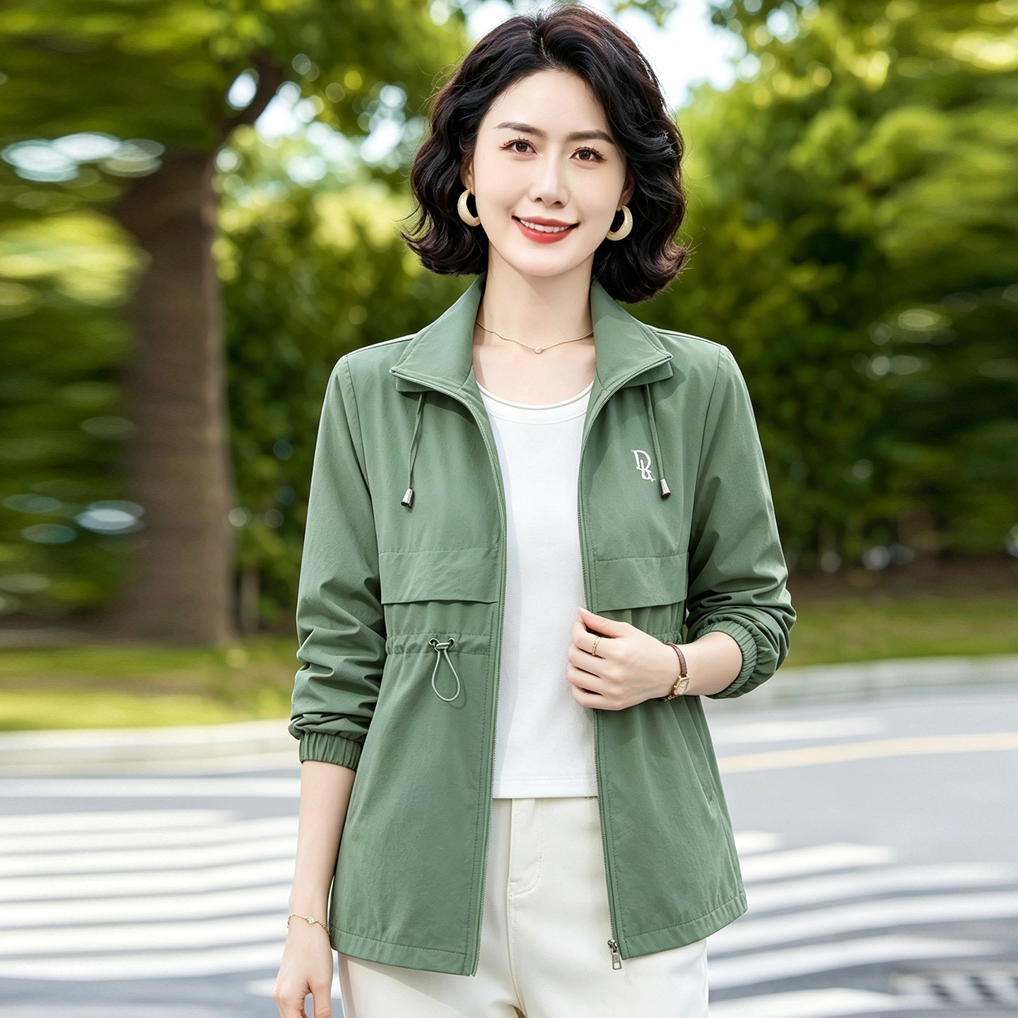 女士中长款风衣女春秋薄款2026秋季新款小个子巨好看收腰显瘦外套