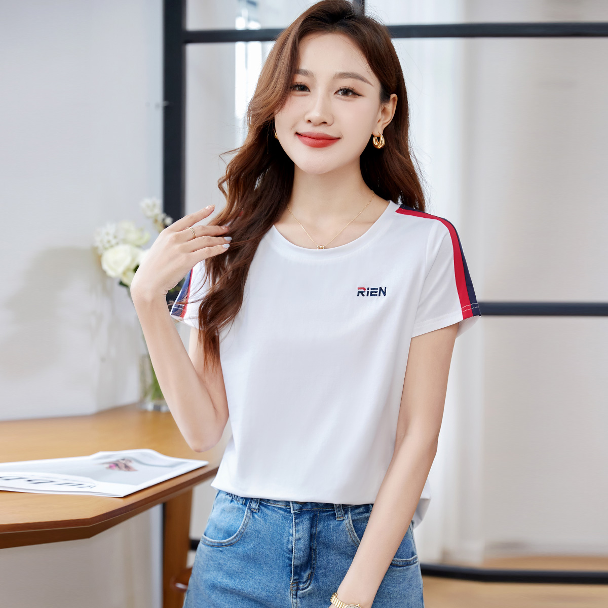 GCMUSCLE2025年夏季新款短袖T恤