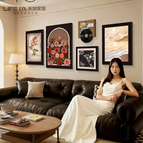 【小红书爆款】中古风客厅画