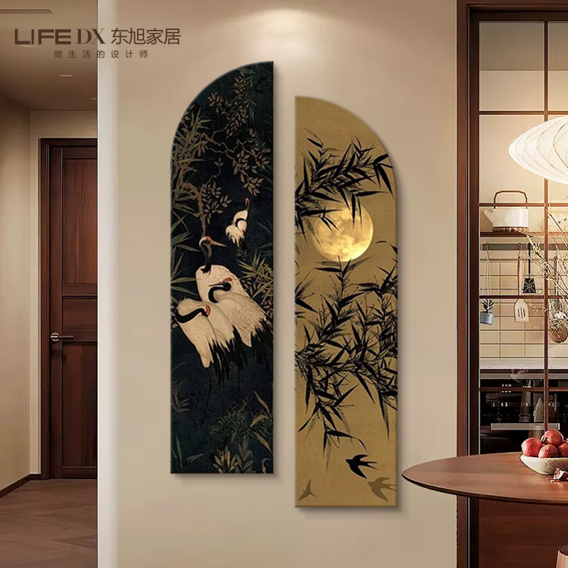 东旭玄关中古风支持定制