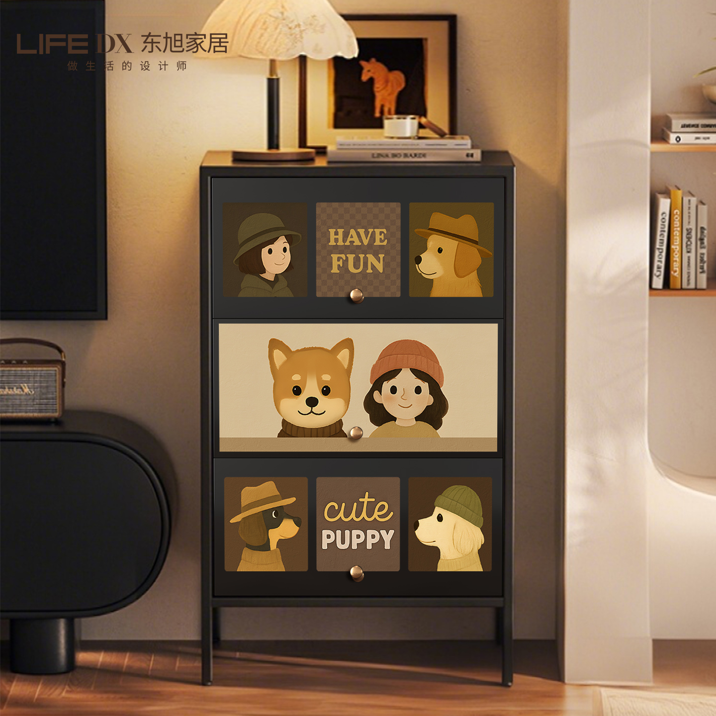 【2025热销50W+】钢制客厅斗柜