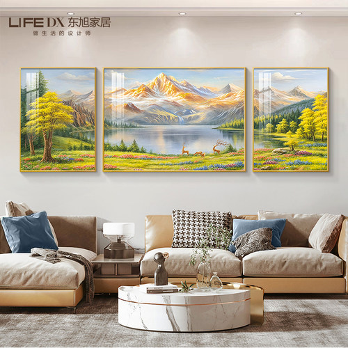 【设计师力荐】客厅大白墙装饰画