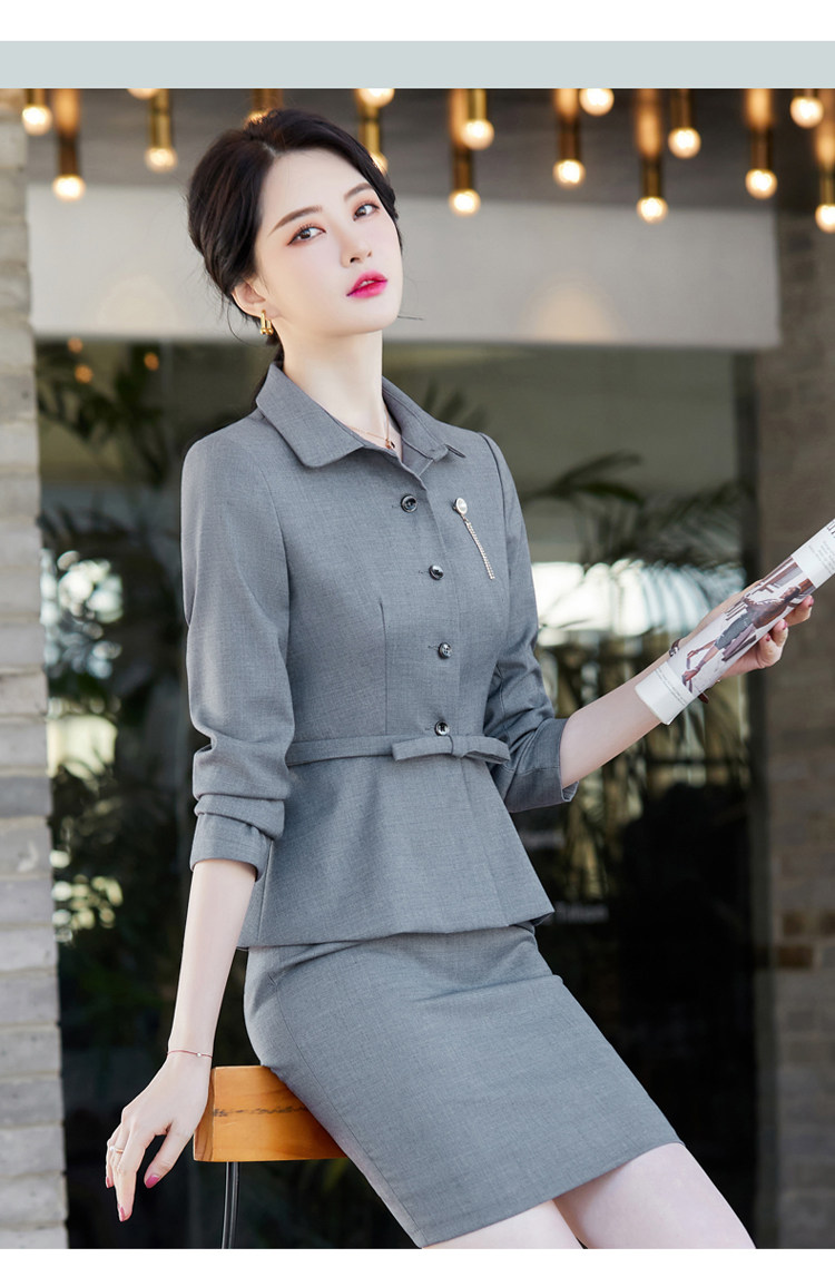 PROFESSIONAL WEAR WOMENS SUITS JEWELRY STORE FOOT BATH TECHNICIAN WORKWEAR 2022 SPRING AND AUTUMN TEMPERAMENT HIGH-END HOTEL FRONT DESK WORKWEAR