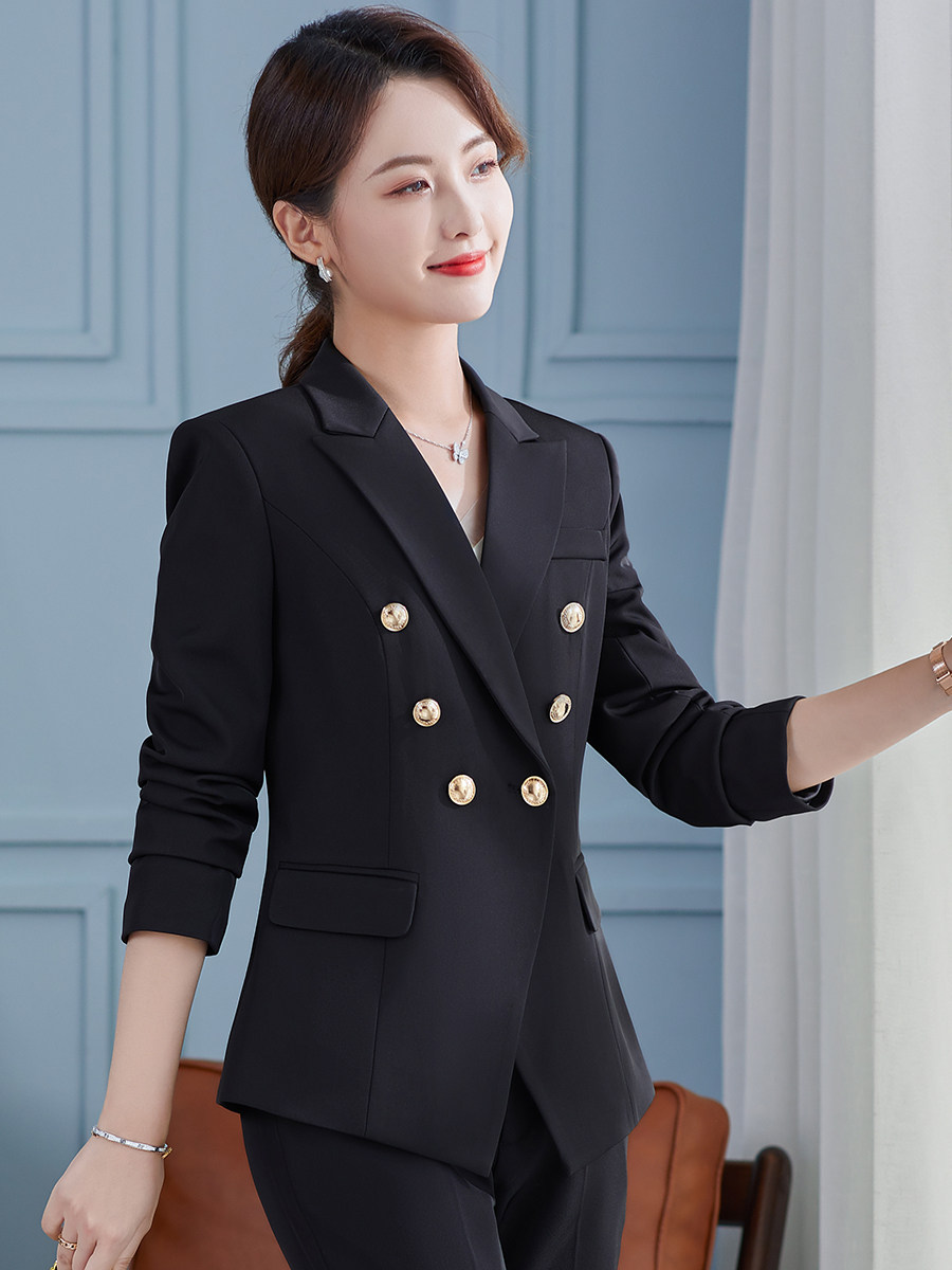 WHITE BLAZER WOMENS PROFESSIONAL SUIT FORMAL SPRING AND AUTUMN NEW FASHION TEMPERAMENT WOMENS SUIT BUSINESS WORKWEAR