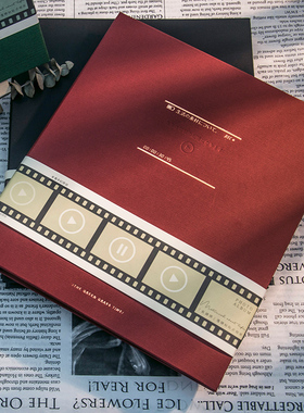 青禾纪长镜头自粘式覆膜相册家庭本大容量影集创意diy手工纪念册