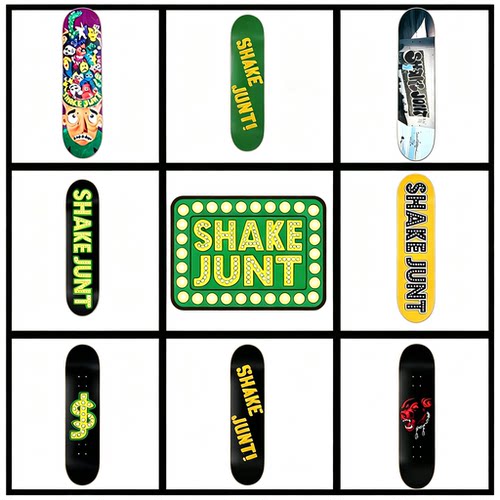 美国进口shake junt专业加拿大枫木双翘sj滑板板面 7.5/8.0/8.25