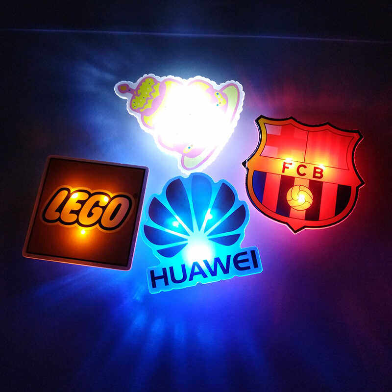 发光胸章定制LED灯徽章定做动漫游戏周边魔术道具演唱会应援物