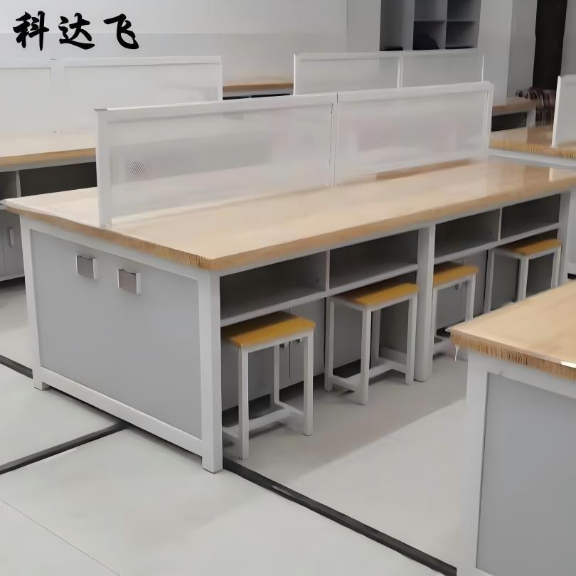 中小学实验室综合实践木工工作台操作台专用实木面带网架实验桌