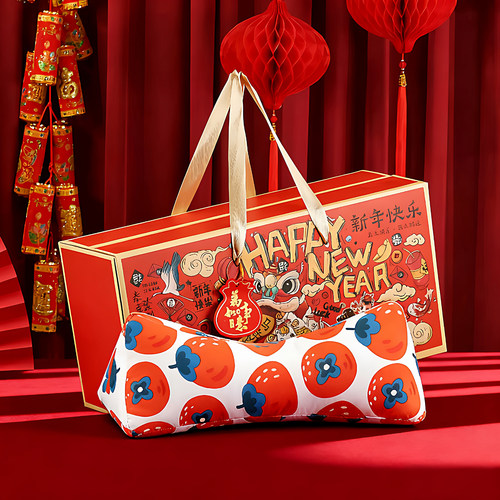 新年春节伴手礼养生枕定制LOGO