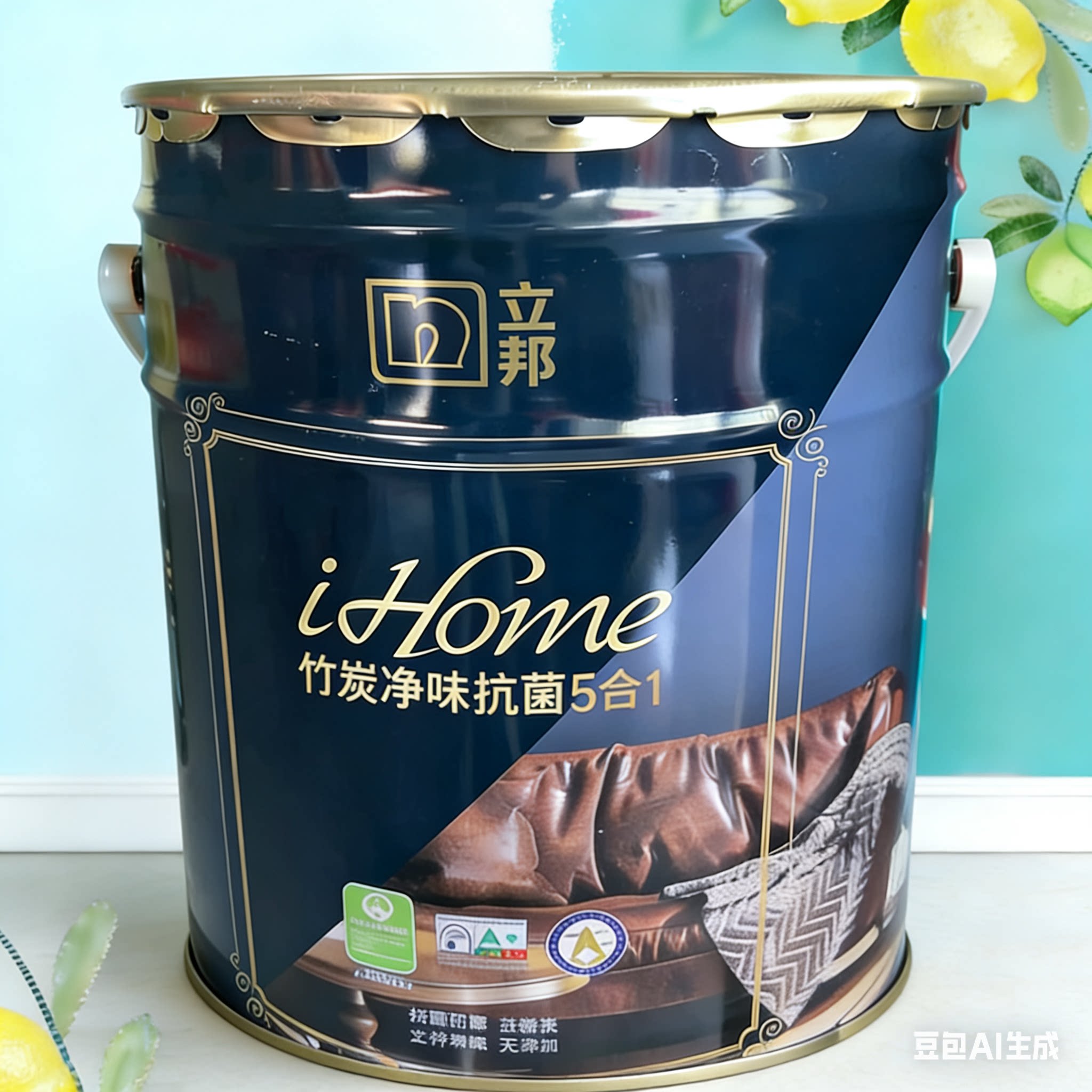 立邦防潮易擦洗净味内墙乳胶漆墙面漆水性涂料油漆室内水漆油漆