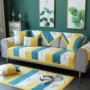 Đơn giản hiện đại sofa chenille đệm bốn mùa phổ vải vải chống trượt Ghế sofa Bắc Âu đặt lại khăn - Ghế đệm / đệm Sofa bộ thảm lót ghế gỗ