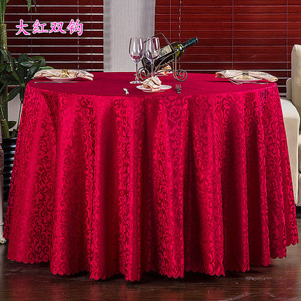 酒店桌布布艺餐厅台布饭店餐桌布欧式圆形家用茶几布圆桌桌布定制