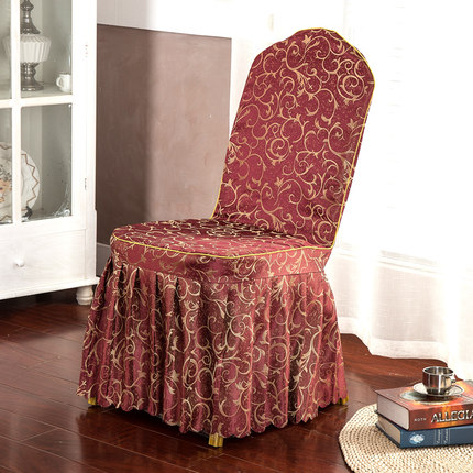 定做批发酒店椅套连体饭店椅子套餐厅宴会餐椅套婚庆婚宴凳子套罩