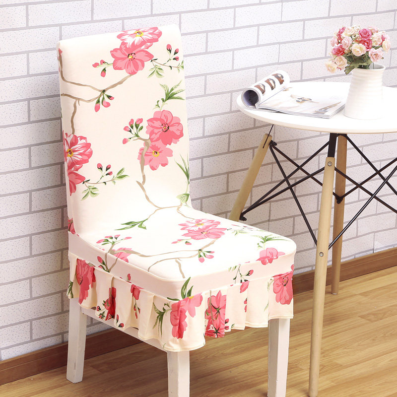 家用弹力椅套连体餐椅套简约现代凳子套罩椅子套酒店座椅套布艺