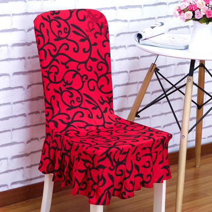 家用弹力连体餐桌椅子套罩简约现代凳子套罩酒店餐厅座椅套布艺