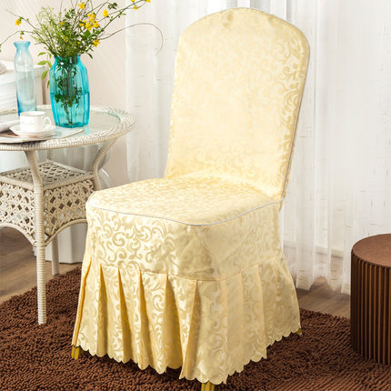 定做酒店椅套连体饭店椅子套餐厅婚庆婚宴凳子套罩座椅套布艺批发