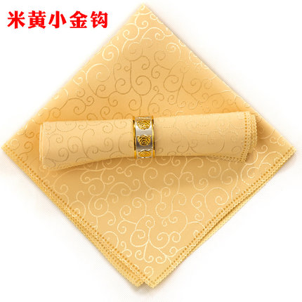 提花口布席巾折花 西餐巾餐厅欧式红色酒店擦杯布 餐巾布餐垫布