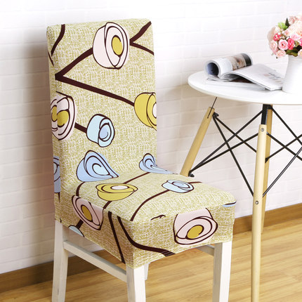 家用弹力椅套连体酒店餐椅套凳子套罩餐桌椅子套罩座椅套欧式布艺