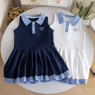 背心裙2026新款 无袖 女宝宝夏季 连衣裙儿童装 公主裙子 薄款 女童夏装