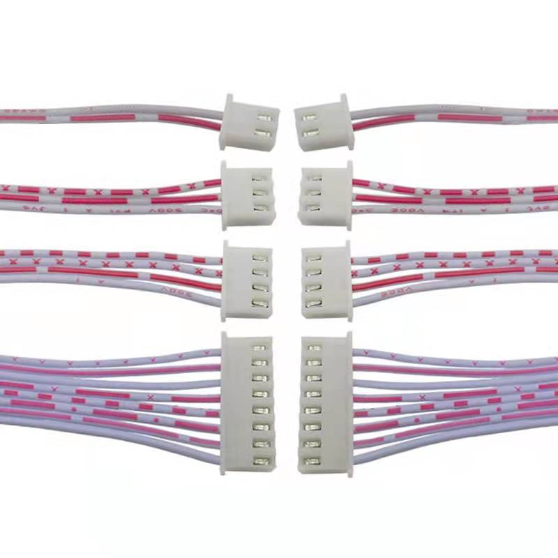 XH2.54mm双头2P3P4P5P6P7P8P10P12P16P20P红白排空中对接端子排线