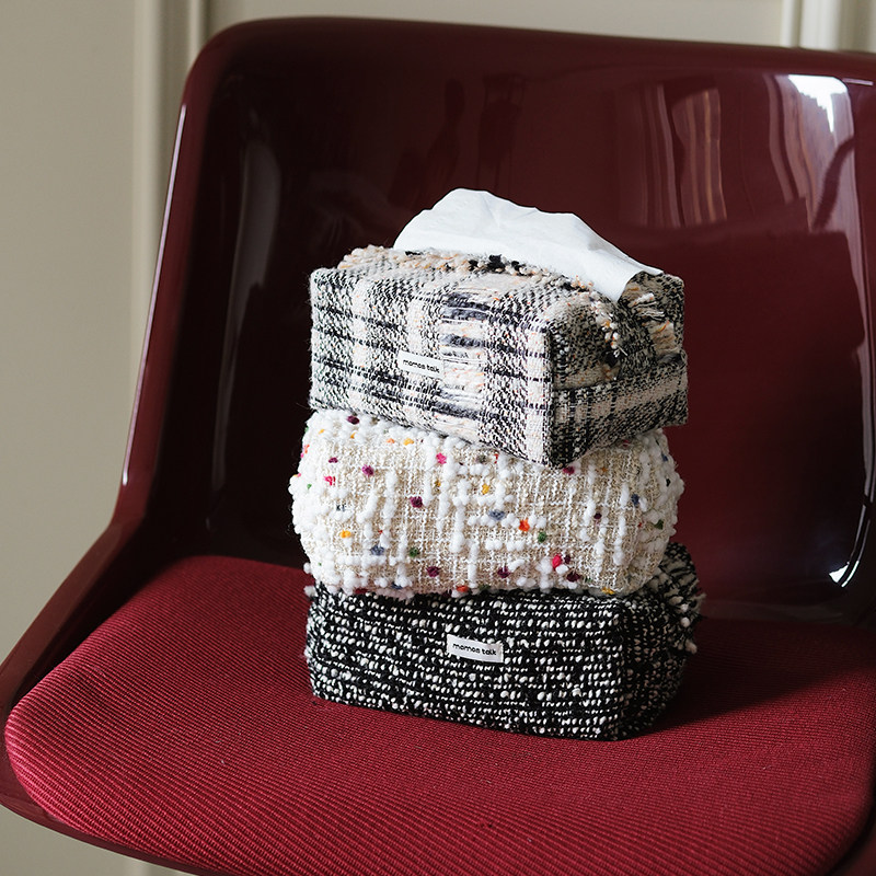 莫语  ins风编织纸巾盒装饰 客厅餐厅书房家用桌面抽纸盒轻奢,收纳整理,纸巾盒,淘宝优惠券,粉丝福利购,淘宝优惠卷