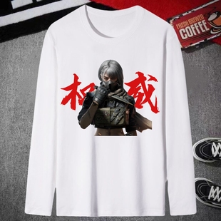 权威三角洲行动游戏周边长袖t恤男女爆款T恤威龙跑刀绝密上衣学生