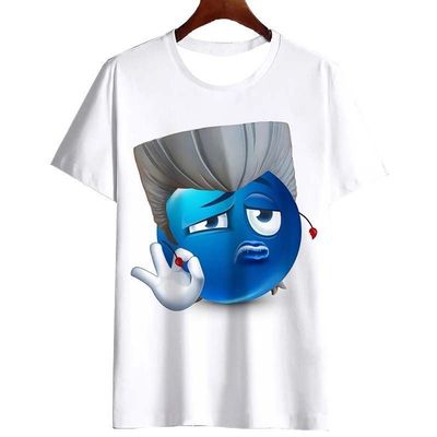 趣味搞怪蓝脸短袖T恤男女情侣款