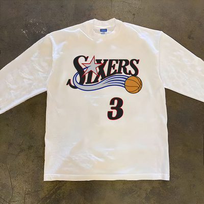 费城76人队球衣篮球艾弗森3号
