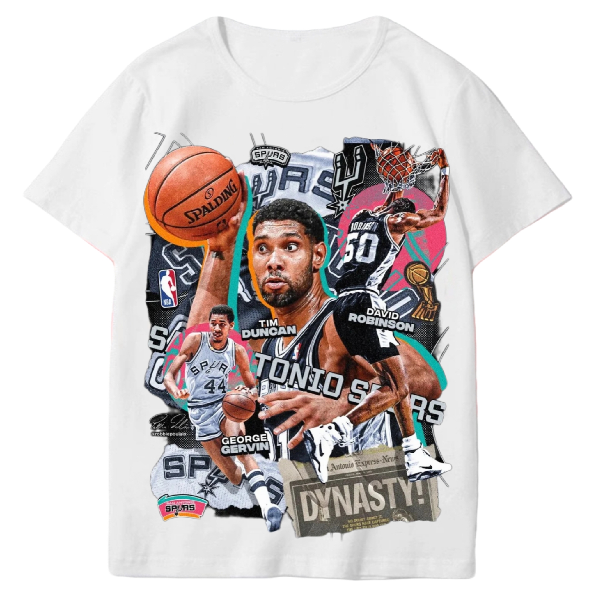 圣安东尼马刺球服T恤美式复古