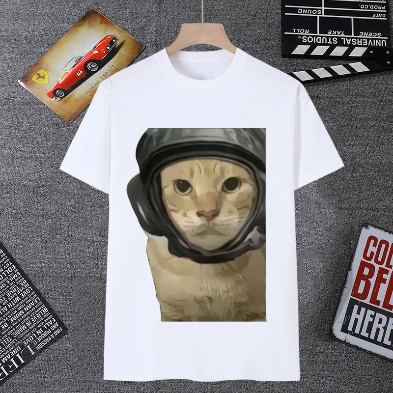 恶搞T恤小猫meme学生衣服