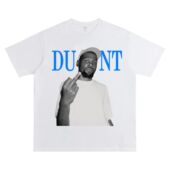 高街男女帅气上衣 t恤潮宽松夏季 趣味美式 街头印花杜兰特中指短袖