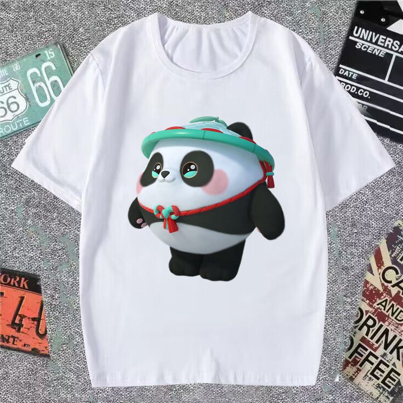 2025新款熊猫蛋仔派对短袖T恤
