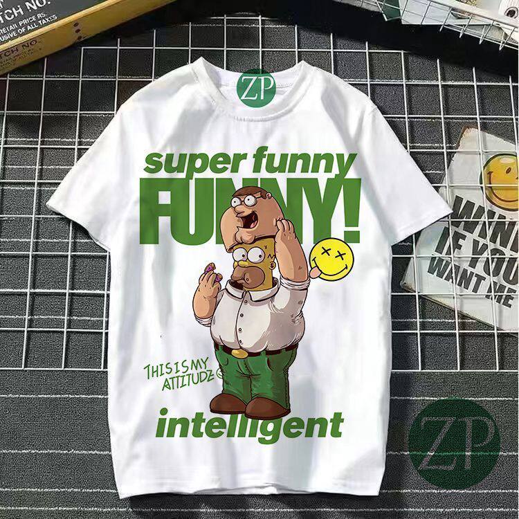 趣味恶搞之家联名辛普森短袖T恤图片