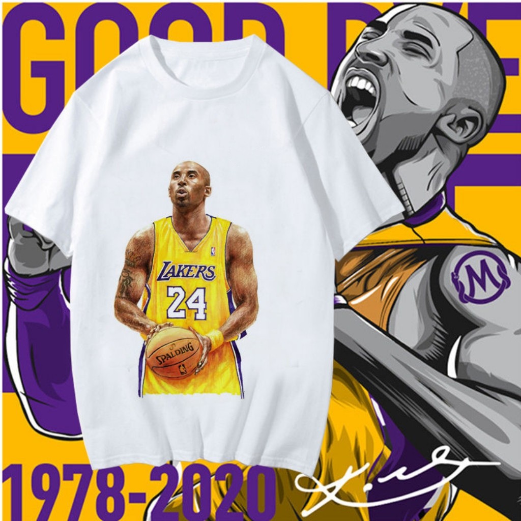 科比T恤联名24号球衣黑曼巴精神退役纪念布莱恩特上衣男女短袖潮t