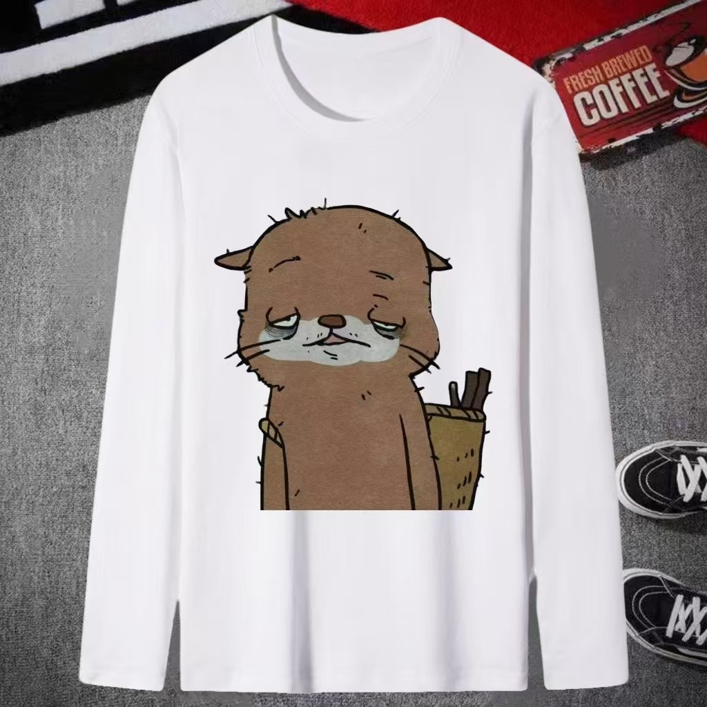 浪浪山电影动漫周边长袖t恤男女二次元卡通百搭休闲潮流宽松上衣