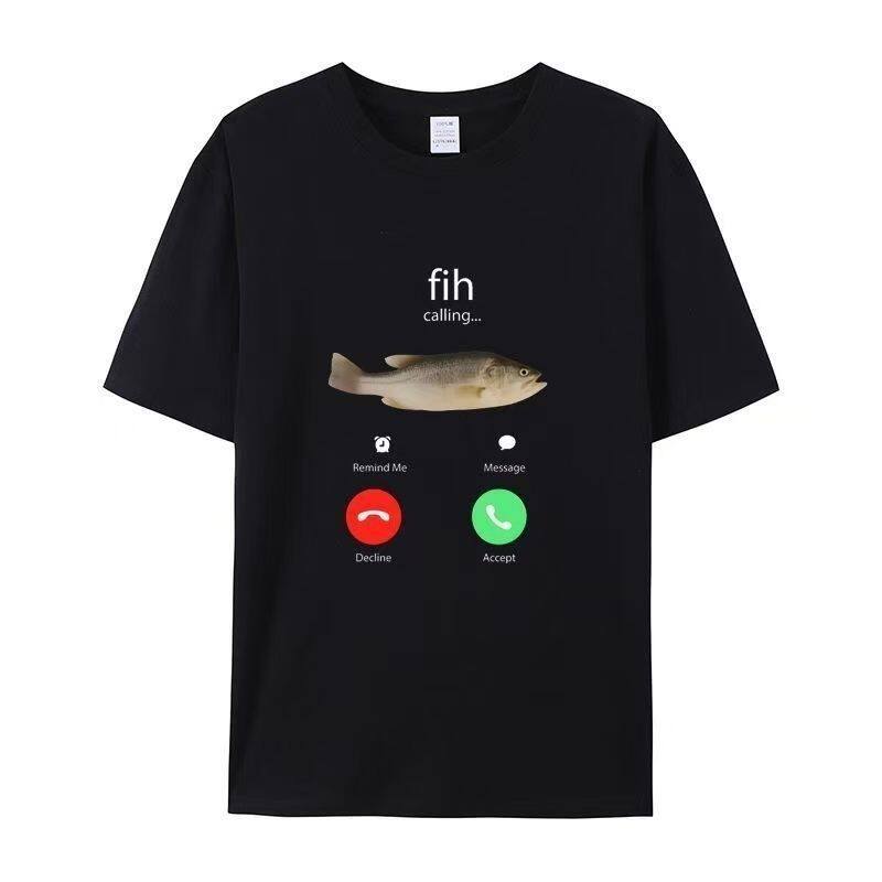 Fih Calling Remind Me Message Decline Accept短袖T恤男女TEE潮