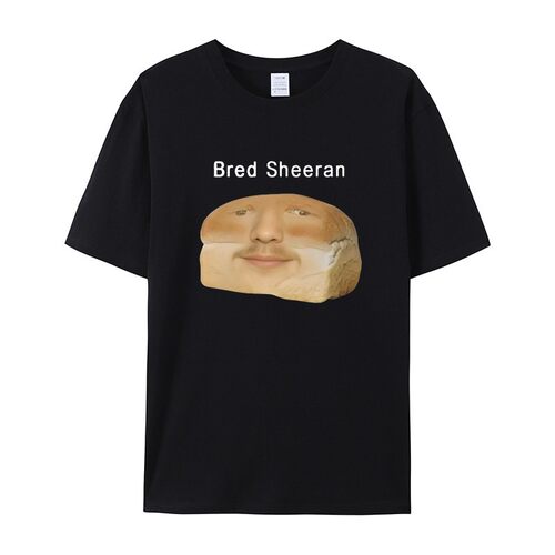搞笑Ed Sheeran Meme印花T恤男女幽默创意短袖t恤休闲夏街头服饰