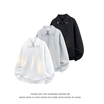 NOT UGLY店铺叁佰TTBRO新品田尼克工作室潮流时尚POLO领卫衣外套