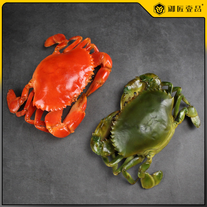 仿真青蟹模型假菜食品海鲜