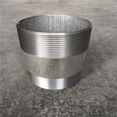 厂家直销 DN40 150MM长碳钢双丝管 热镀锌双丝管 优质螺纹管外丝