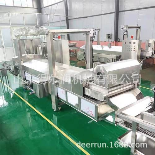 连续式油炸机 蒸汽辅助加热 裹粉类水产品油炸流水线 DR-8500型