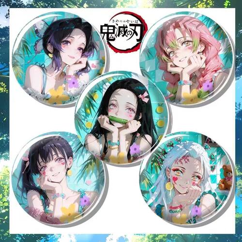 鬼灭之刃同人周边夏日泳装徽章