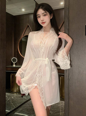 霏慕欲影蕾丝睡袍睡衣女2026夏季