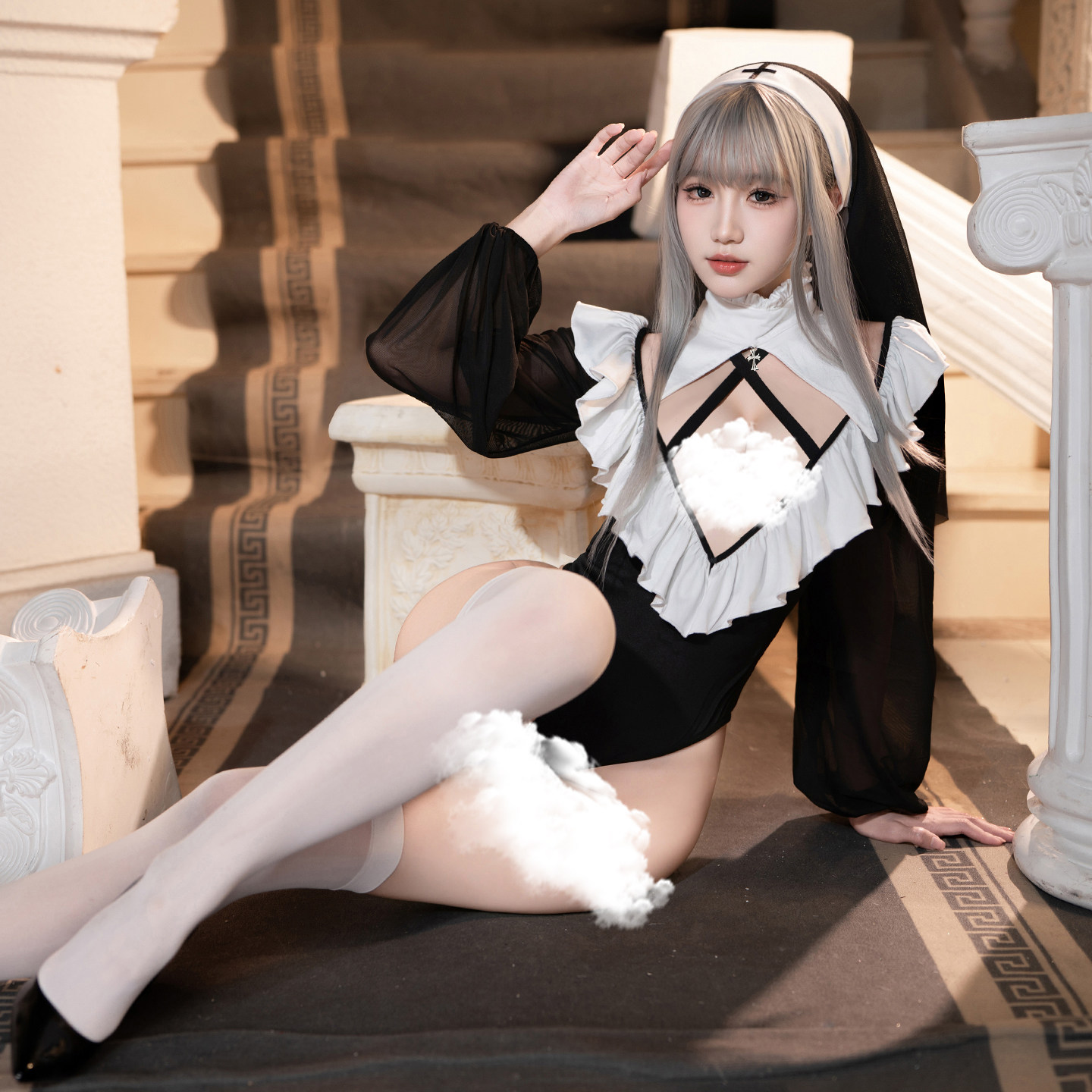 霏慕禁忌之恋深V修女连体衣塑身衣美体塑形情调内衣性感紧身衣qq,女士内衣/男士内衣/家居服,塑身连体衣,淘宝优惠券,粉丝福利购,淘宝优惠卷