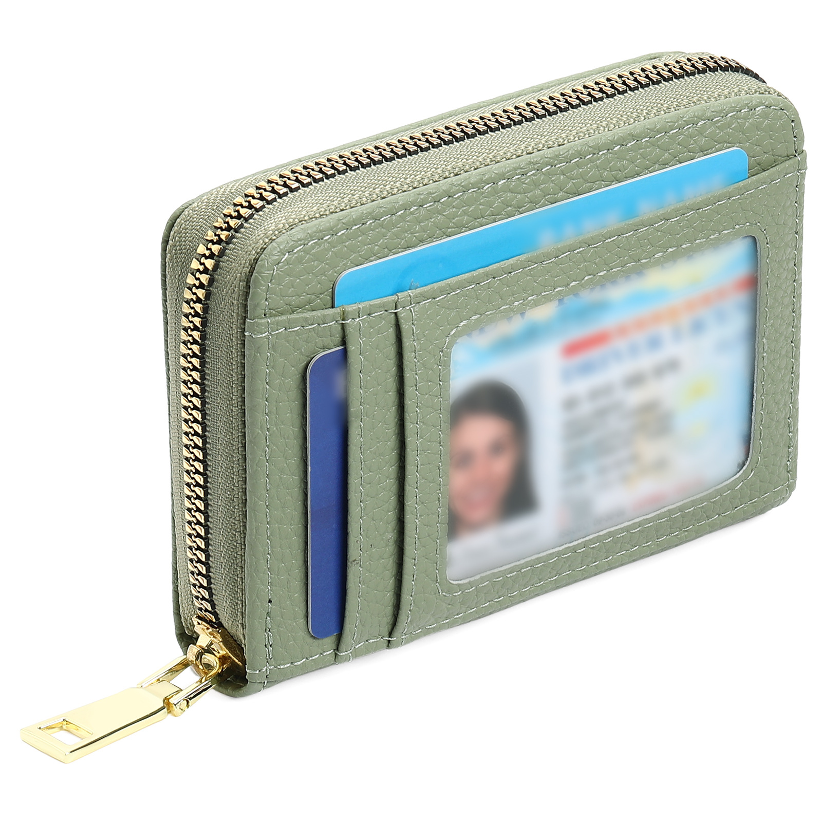 跨境女士小巧PU零钱包简约时尚款多卡位多功能卡套风琴卡包8899