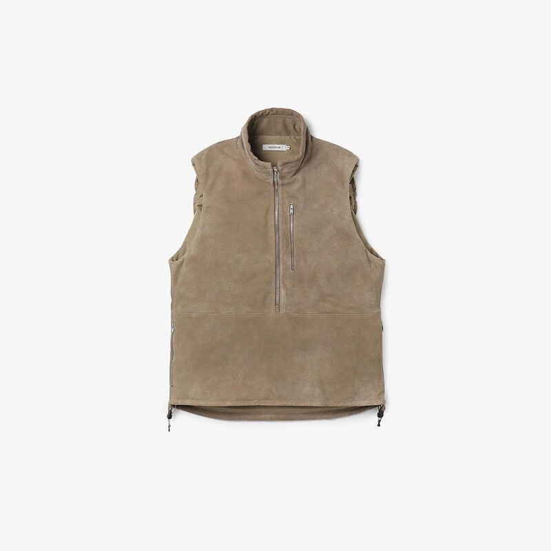 nonnative HIKER PULLOVER PUFF VEST 26SS 山羊皮防风保暖马甲