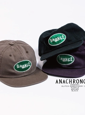 ANACHRONORM GLITCH EMBROIDERY CAP 24AW 艺术家复古刺绣棒球帽
