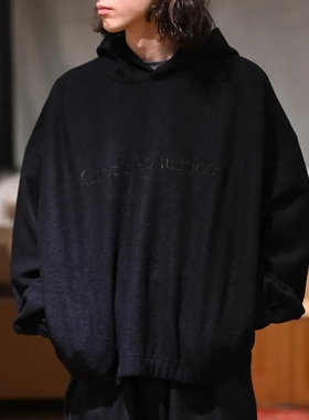 COOTIE W/N Fleece Hoodie 25AW 羊毛混纺刺绣摇粒绒插兜宽松帽衫