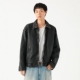 blouson 限时折扣 复古做旧宽松羊皮夹克 leather zip BEAMS USED